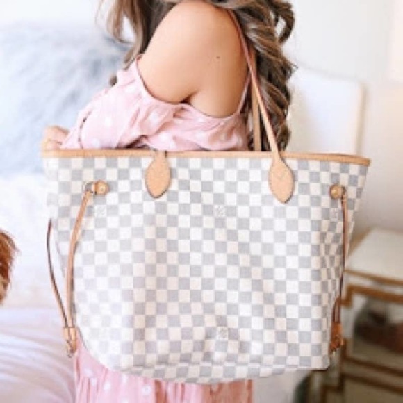 Louis Vuitton Rare Striped Monogram Rayures Neverfull MM Tote